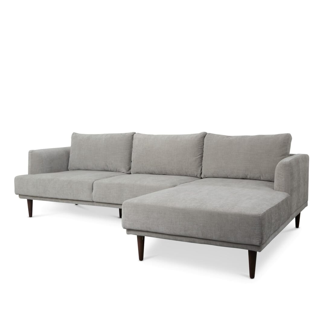 Sofa-Com-Chaise--Cinza-Clar-Bartolomeu-Mobiliario-Sofás-&-Cadeirões-92513