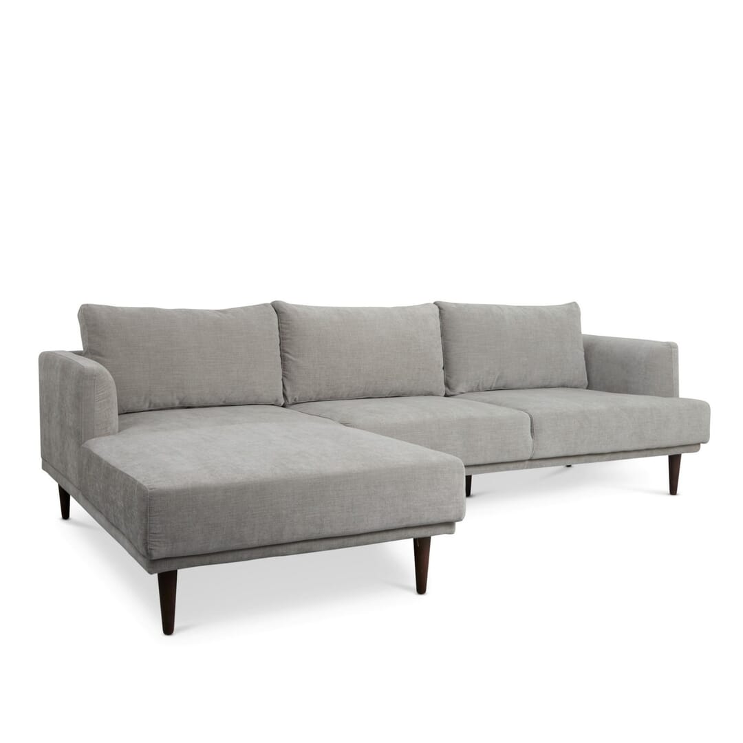 Sofa-Com-Chaise--Cinza-Clar-Bartolomeu-Mobiliario-Sofás-&-Cadeirões-92516